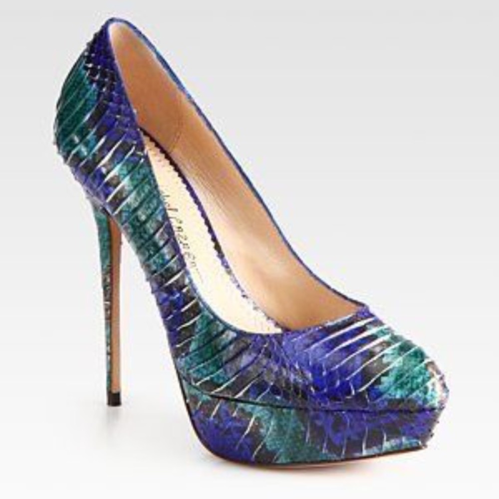 Jean Michel Cazabat Snake Skin Multicolor Shoes